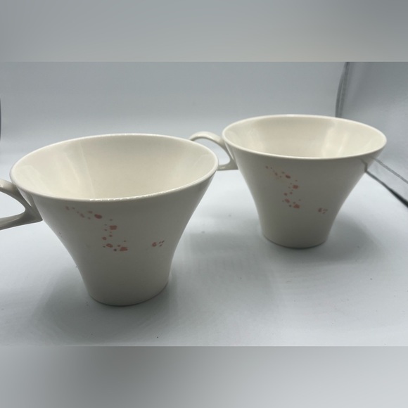 Rare 2 Cups MCM Impromptu Iroquois by Ben Seibel Jardinieres Made In USA Retro - Picture 5 of 10